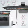 Axagon HMC-6M2 SUPERSPEED USB-C COMBO strieborno-čierny 6v1 HUB