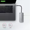Axagon HMC-6M2 SUPERSPEED USB-C COMBO ezüst-fekete  6in1 hub