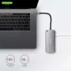 Axagon HMC-6M2 SUPERSPEED USB-C COMBO strieborno-čierny 6v1 HUB