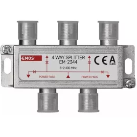 Emos EM2344 4-Wege-Antennensplitter mit F-Stecker