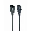 Napájací kábel Gembird PC-189-VDE-3M C14 - C13 M/F, čierny, 3 m