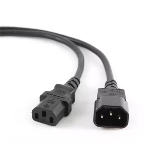 Napájací kábel Gembird PC-189-VDE-3M C14 - C13 M/F, čierny, 3 m