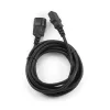 Napájací kábel Gembird PC-189-VDE-3M C14 - C13 M/F, čierny, 3 m