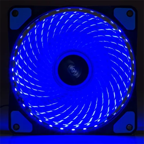 Akyga AW-12E-BL 120mm modrý LED chladiaci ventilátor pre skrinku