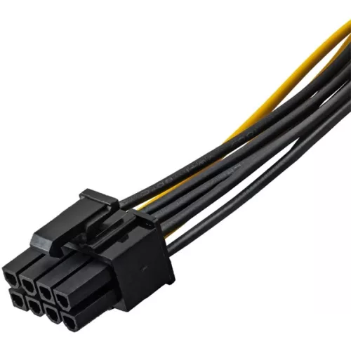 Prepojovací kábel Akyga AK-CA-07, 20 cm, 6-pinový PCI Express na 6+2-pinový PCI Express