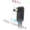 Akyga 19V/2,37A/45W 4x1,35mm + pin Asus notebook hálózati töltő
