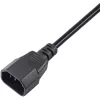 Akyga AK-PC-03A 1,8m predlžovací kábel IEC C14 - IEC C13 pre monitor/PC