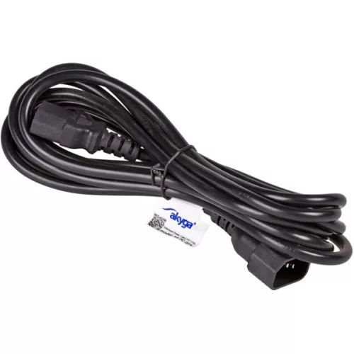 Napájací kábel Akyga 3m IEC C14 - IEC C13