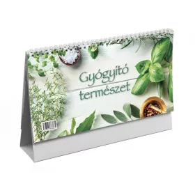   Kalendart 2026 T058 Gyógyító természet álló asztali naptár