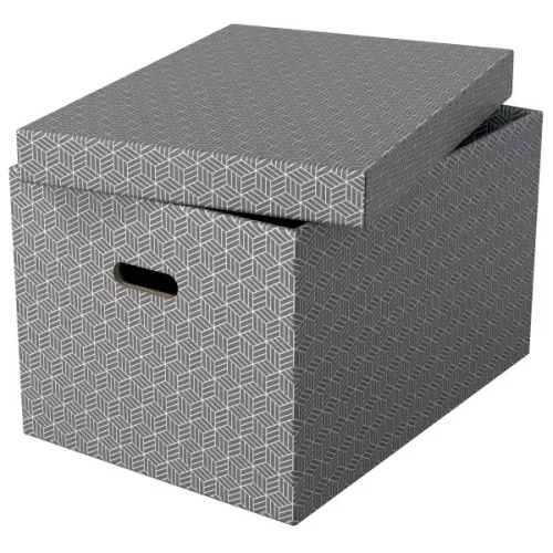Esselte Home L méret 3db/csomag szürke tárolódoboz