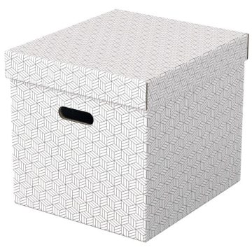 Esselte Home kocka alakú 3db/csomag fehér tárolódoboz