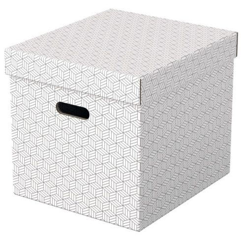 Esselte Home kocka alakú 3db/csomag fehér tárolódoboz