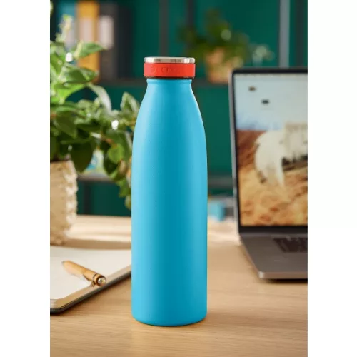 Sticlă metalică Leitz COSY albastru calm