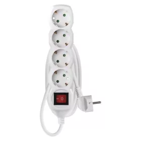   EMOS P1421R 4 zásuvky 1,5 metra 1,5 mm2 biely predlžovací kábel s vypínačom