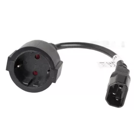 Prevodník Lanberg 20cm C14 samec - SCHUKO samica