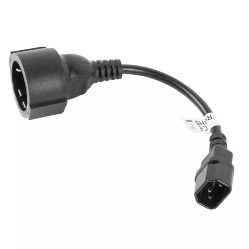 Prevodník Lanberg 20cm C14 samec - SCHUKO samica