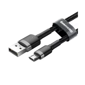 Kábel microUSB Baseus CAMKLF-BG1 šedo-negru 1m