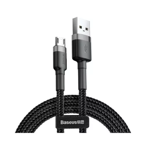 Kábel microUSB Baseus CAMKLF-BG1 šedo-negru 1m
