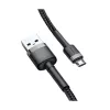 Kábel microUSB Baseus CAMKLF-BG1 šedo-negru 1m