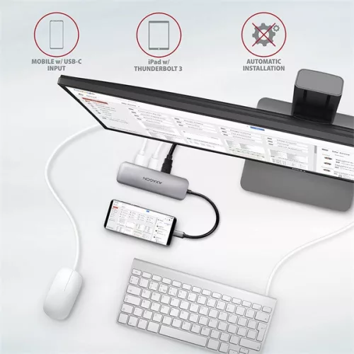 Axagon HMC-5 SuperSpeed ​​​​USB-C COMBO 5v1 HUB