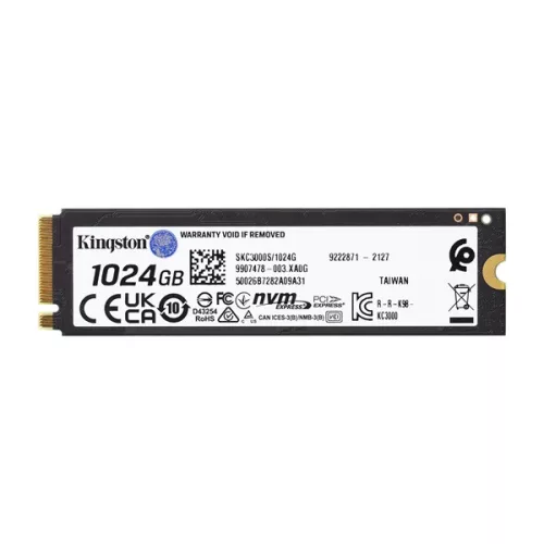 SSD disk Kingston 1TB M.2 NVMe 2280 KC3000 (SKC3000S/1024G)