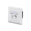 DIGITUS DN-9008-1 Cat.6A Klasse EA 2x RJ45 Unterputz-Wandsteckdose