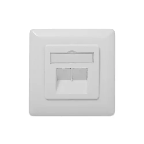 DIGITUS DN-9008-1 Cat.6A Klasse EA 2x RJ45 Unterputz-Wandsteckdose