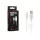 Dátový a nabíjací kábel Maxlife TF-0077 3m USB-microUSB biely