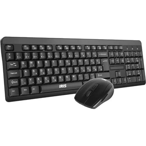 IRIS C-25 kabellose schwarze Tastatur + Maus