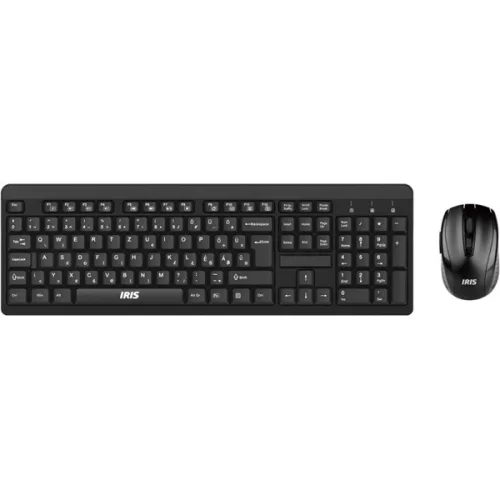 IRIS C-25 kabellose schwarze Tastatur + Maus