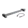 Hama 200103 strieborný USB 3.1 Type-C 9v1 HUB (USB 3.1, HDMI, LAN, USB-C, PD, SD)
