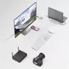 Hama 200103 strieborný USB 3.1 Type-C 9v1 HUB (USB 3.1, HDMI, LAN, USB-C, PD, SD)