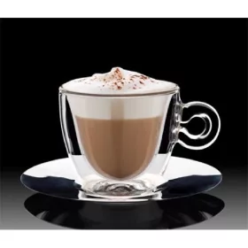   Ceașcă de cappuccino Thermo 165ml, format din 2 piese, cu bază din oțel inoxidabil