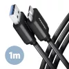 Axagon BUMM3-AM10AB micro USB 3.2 Gen 1 B - USB A 1 m čierny kábel