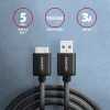 Axagon BUMM3-AM10AB micro USB 3.2 Gen 1 B - USB A 1 m čierny kábel