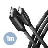 Axagon BUMM3-CM10AB micro USB 3.2 Gen 1 B - USB C 1 m čierny kábel