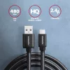 Axagon BUMM-AM20AB micro USB 2.0 B - USB 2.0 A 2 m čierny kábel