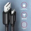 Axagon BUMM-AM20AB micro USB 2.0 B - USB 2.0 A 2 m čierny kábel