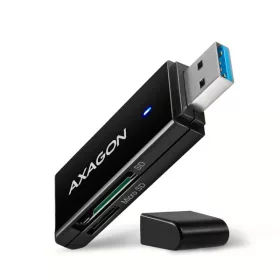   Axagon CRE-S2N Superspeed USB 3.2 Gen 1 Typ-A, schlanker SD/microSD-Kartenleser