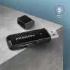 Axagon CRE-S2N Superspeed USB 3.2 Gen 1 Typ-A, schlanker SD/microSD-Kartenleser
