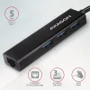 Axagon HMC-GL3A SuperSpeed ​​​​USB 3.2 Gen 1 C HUB + Gigabit LAN