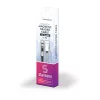 Opletený kábel Stansson 1 m 3v1 s magnetickou hlavicou microUSB/Type-C/Lightning