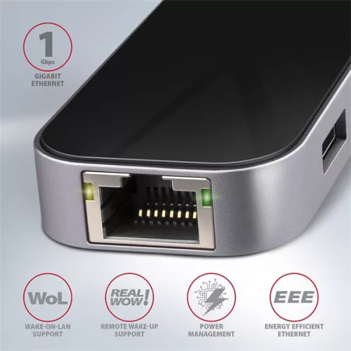 Axagon HMC-6GL SUPERSPEED USB-C COMBO 6V1 HUB