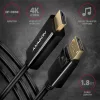 Axagon RVD-HI14C2 DisplayPort - HDMI 1.4 kábel, 1,8 m