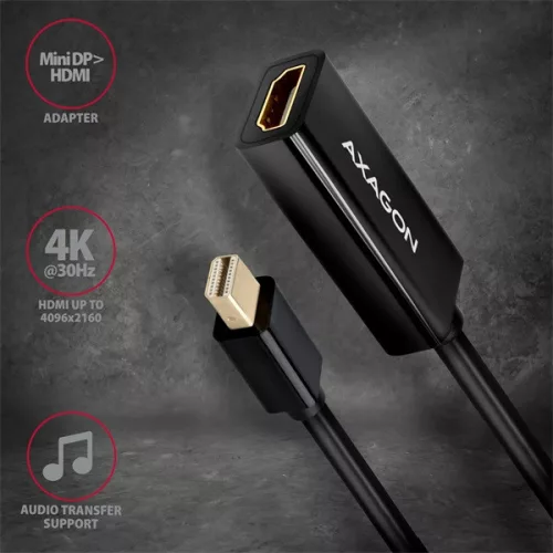 Adaptér Axagon RVDM-HI14N Mini DisplayPort - HDMI 1.4