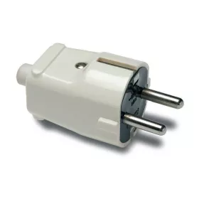 FAMATEL 1101 16A-250V krem ​​uzemljeni utikač