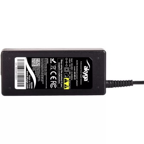 Akyga 19V/1,58A/30W 5,5x1,7mm Acer / Packard Bell notebook hálózati töltő
