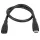 Prepojovací kábel Akyga 30cm USB-C 3.2 samec - samica