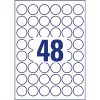 Avery 6223-10 30mm 10 ív univerzális fehér köretikett