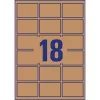 Avery L7110-25 62x42mm újrahasznosított barna kraft etikett